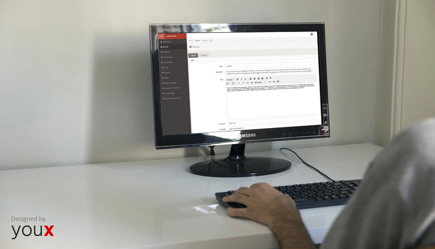 elevenandsun cms development by youx studio