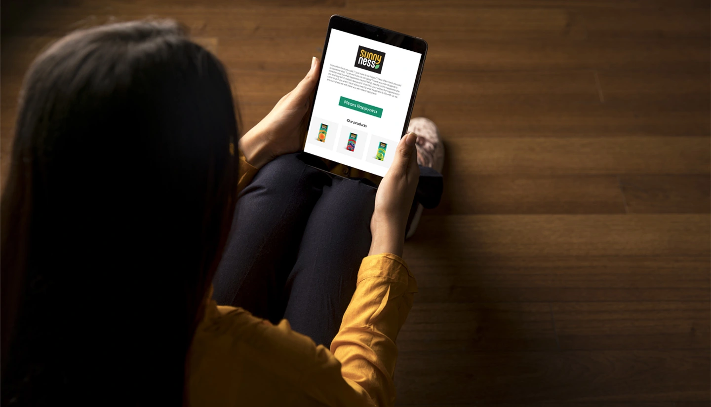 website landing design